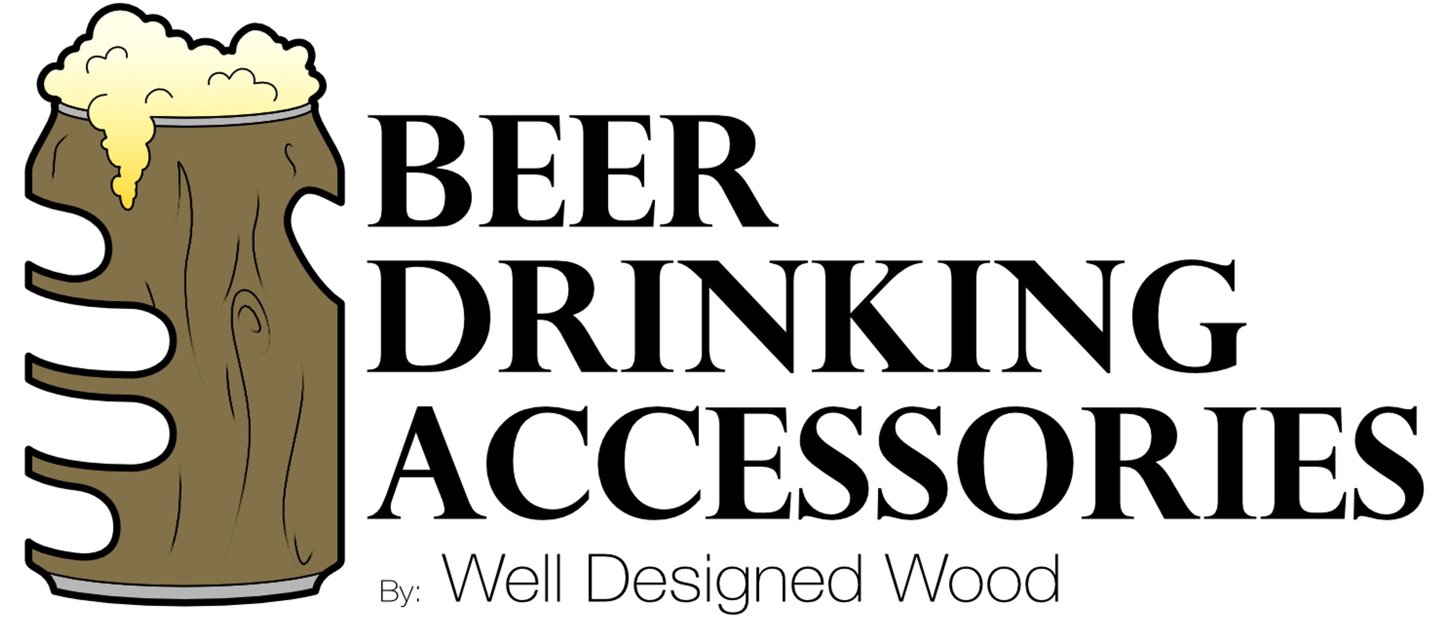 Engraved Buck Wooden Beer Can Cooler