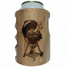 Load image into Gallery viewer, Engraved Grill Wooden Beer Can Cooler