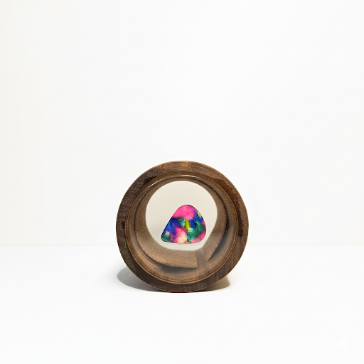 Engraved Guitar Neck Wooden Beer Can Cooler