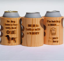 Load image into Gallery viewer, VARIETY PACK &quot;LOL&quot; Wooden Can Coolers