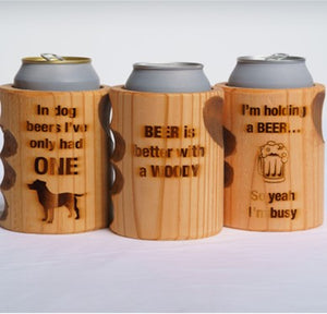 VARIETY PACK "LOL" Wooden Can Coolers