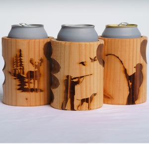 VARIETY PACK "Outdoorsy" Wooden Can Coolers